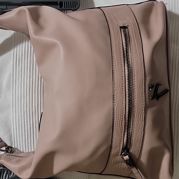 Chic Mauve Leather Hobo Bag - Picture 2 of 2